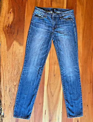 Else Womens Size 25 Blue Jeans Straight Ankle Cotton 28x29 Excellent • $10.02