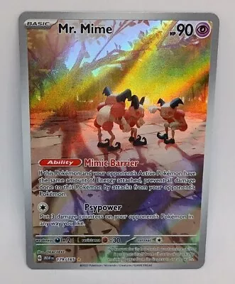 Mr. Mime -  179/165 Illustration Rare Scarlet & Violet 151 Pokemon TCG • $5