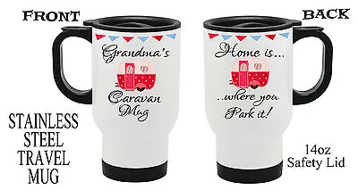  Personalised Camping Caravan Travel Thermal Mug Dad Grandad Fathers Day Gift • £14.99