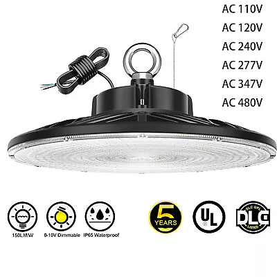 LED High Bay Light Commercial Warehouse Workshop Garage Lights AC 100~480 Volts • $92