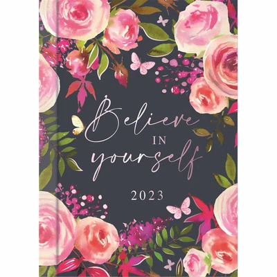 £4.98 • Buy Blue Vintage Flowers & Butterflies A7 Diary 2023 - Art - Week To View