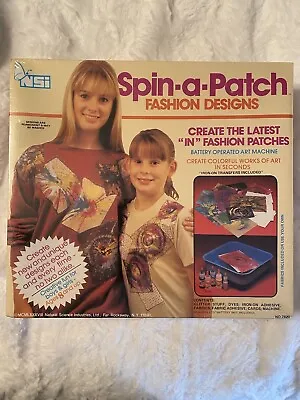 VINTAGE Arts/Crafts Spin-a-Patch Patches DIY Fashion Designs NEW SEALED (1988) • $32.88