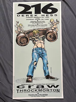 Derek Hess 2006 216 Art Show Poster Print Signed #205/300 Craw Euclid Tavern • $59.99