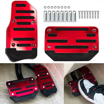 Universal Red Non-Slip Automatic Gas Brake Foot Pedal Pad Cover Car Accessories • $9.55