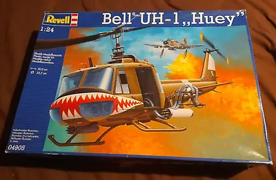 Revell 1/24 Bell UH-1  Huey . #04905. 100% Complete And Un-started. • £50