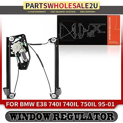 Window Regulator W/ Motor For BMW E38 740i 740iL 750iL 1995-01 Front Left Driver • $55.79