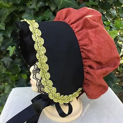 £9.99 • Buy Girls Victorian Regency Period Style BONNET Oliver Book Day School Hat Christmas