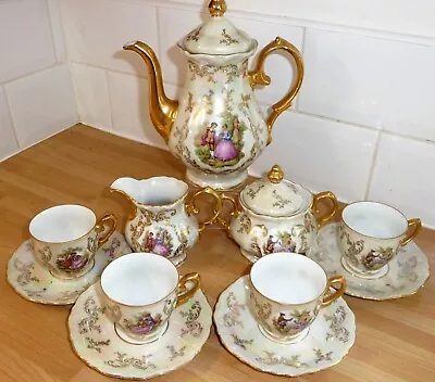 Vintage L&h Limoges Haviland? Porcelain Tea Set Teapot Cup Saucer Jug Sugar Bowl • £39.99