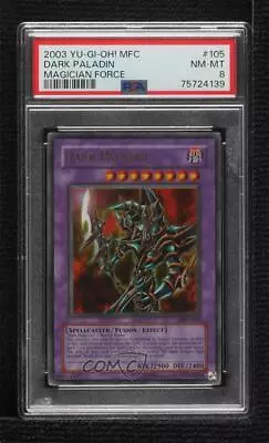 2003 Yu-Gi-Oh! - Magician's Force Unlimited Dark Paladin #MFC-105 PSA 8 16mc • $91.10