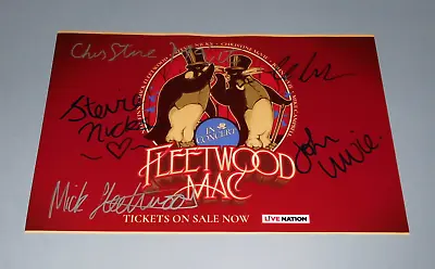 Fleetwood Mac Buckingham Nicks McVie & Mick Signed 8x12 Photo • $299.99