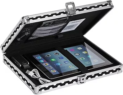 Locking Storage Clipboard Aluminum Case Holder Paper With Metal Self-Locking • $94.61