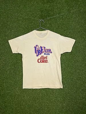 Vintage Diet Coke Shirt Mens 80s Coca Cola 10k Run Single Stitch USA Size Large • $29.99