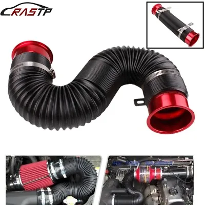 Universal 3'' Car Cold Air Intake Pipe Fexible Inlet Hose Adjustable Duct Tube • $20.90