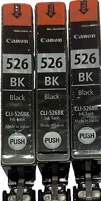 Canon CLI-526BK Canon PGI-525PGBK Ink Cartridges • $15