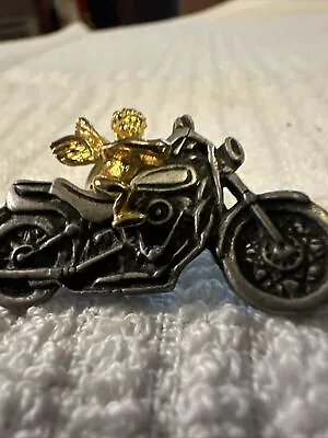 Vintage Angel On A Harley Pin  • $6.95