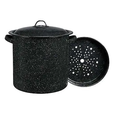 Enamel On Steel Multiuse Pot Seafood Tamale / Stock Pot Includes Steamer Insert • $28.99