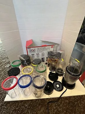 Magic Bullet Express Blender With Many Additional Pieces. Pre Owned. Recipe Book • $21.99