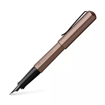 Faber-Castell Hexo Fountain Pen In Bronze - Broad Point - NEW In Original Box • $46.95