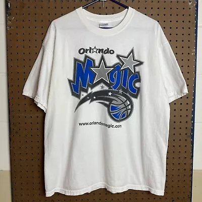 Vintage Orlando Magic T-shirt XL NBA Basketball Sports Logo White 90s 2000s • $19.80