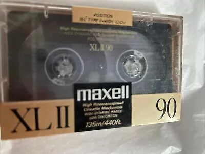 Maxell XL II 90 High Bias CrO2 Tape New Unopened Sealed Low Distortion • $5.30