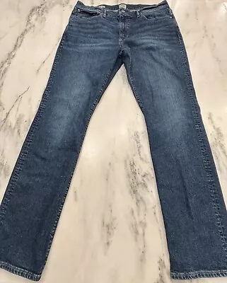 J.Crew 770 Slim Straight Jeans Mens 36x32* Blue Selvedge Denim Button Fly • $39.99