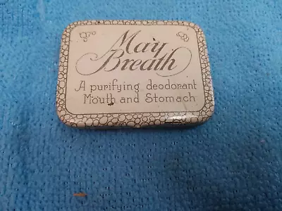 VINTAGE MAY BREATH TIN   A Purifying Deodorant Mouth & Stomach  CHICAGO • $9.95