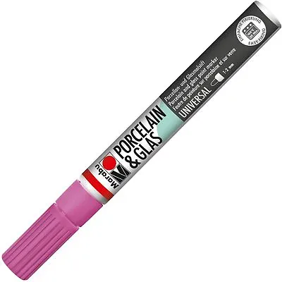 Marabu Porcelain/Glas Painter Marker Pen 1-2mm Raspberry • £6.79