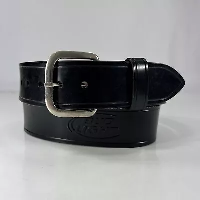 Bud Light Black Leather Belt - Men's Size 34 • $13.60