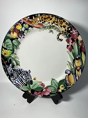 Vintage Vitromaster RAIN FOREST 12” Serving Platter 1993 Gorgeous! • $34.95