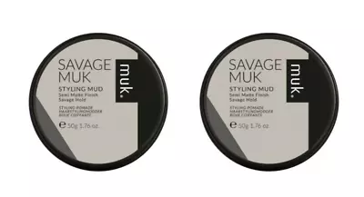 (2X) MUK Savage Muk Hair Styling Mud Hair Pomade (95g) • £40.68
