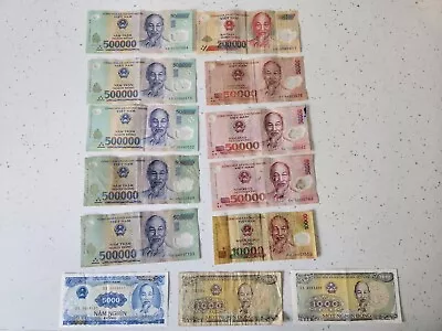 2867000 Vietnam Dong Leftover Holiday Money  • £77