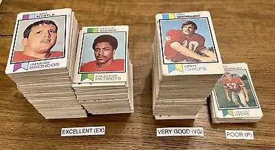 1973 Topps Football Cards 186-350 (P-NM) - You Pick - Complete Your Set • $1.09