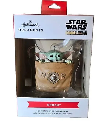 Star Wars Hallmark Christmas Tree Ornament Mandalorian GROGU Baby Yoda 2023 • $8.95