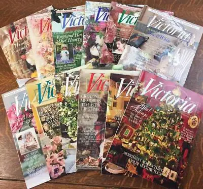 Lot Of 12 VICTORIA Magazines Vintage 1996 Complete Year Back Issues Bliss • $49.99