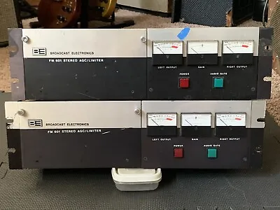 2 Vintage Broadcast Electronics BE FM-601 Stereo Limiters Type 937-0601 • $625