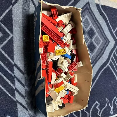 Legos - One Pound Bulk Lot Of Assorted Red White Black Blue Building Bricks • $9.99
