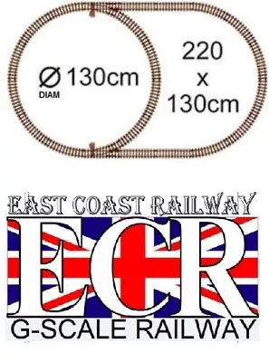 G SCALE RAILWAY RAIL 45mm GAUGE STRONG PLASTIC TRACK FOR GARDEN COACH TRAIN SET • £39.95