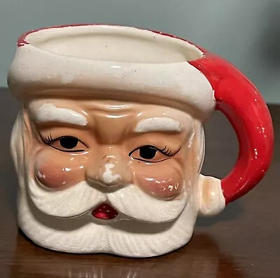 Vintage Santa Claus Face Christmas Mug 1950s Japan. • $25