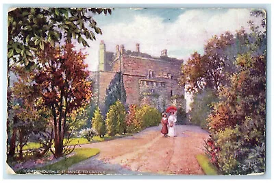 C1910 Cockermouth Entrance To Castle Cumbria England Oilette Tuck Art Postcard • £9.37