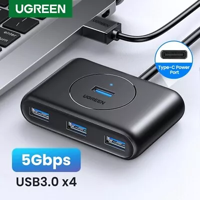 4 Port USB 3.0 Hub Splitter High Speed 5 Gbps 0.5m Cable For PC Laptop Ugreen • $24.49