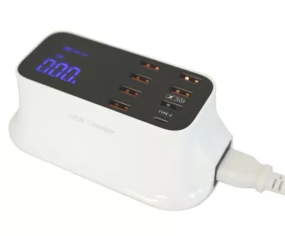 8 Port USB 8 Amp High Capacity Power Charger  QC3 & C With Smart Monitoring • $32.98