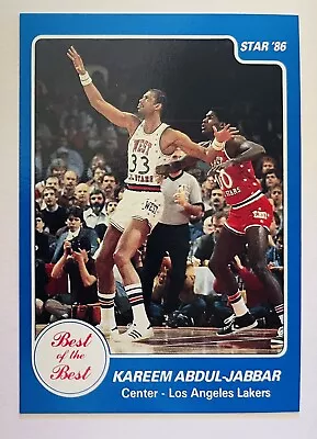 1985-86 Star Best Of The Best #1 Kareem Abdul-jabbar Nm-mt “srr-cards” • $27.99