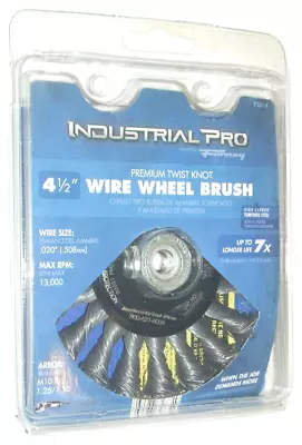 Forney 72834 Premium Twist Knot Wire Wheel 4 1/2 X M10 X 1.25-1.50 Arbor • $10.95