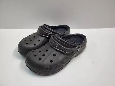 Crocs Dual Comfort Fuzzy Lined Clogs Men's Size 6 Women's Size 8 • $11.99