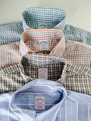 Lot Of 4 Mens Brooks Brothers Shirts Large Button Down Dress Casual Cotton • $57.07