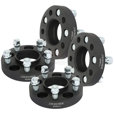 4 Pcs 1  (25mm) 5x4.5 14x1.5 Studs Wheel Spacers For Ford Mustang 2015-21 • $62.99