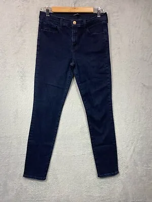 J Brand Mid Rise Skinny Leg Jeans In Blue Bird Dark Wash - Size 29 • $14.25