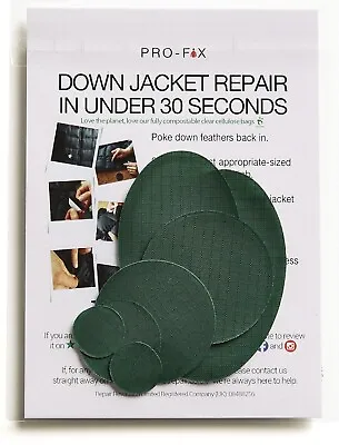 Down Jacket Repair Patches Kits - Pre-Cut Self Adhesive Repair Patches For Cloth • £9.99