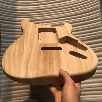 Unfinished Polished Maple Wood Guitar Barrel Body For Strat ST Electric Guitar • $38.53