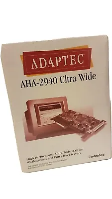 ADAPTEC AHA-2940UW PCI-to-ULTRA WIDE SCSI HOST ADAPTER & EZ-SCSI S/w-Retail Pack • £105